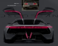 2022 DeLorean Alpha 5 Concept - Design Sketch Wallpaper 190x150