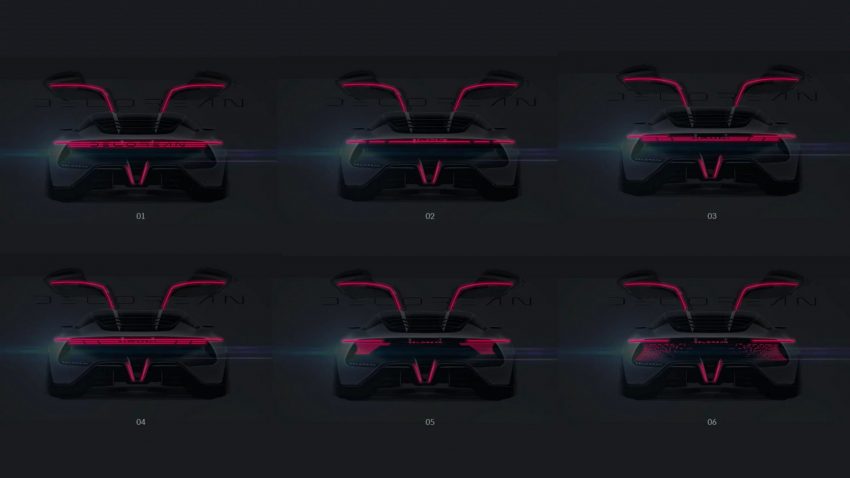 2022 DeLorean Alpha 5 Concept - Design Sketch Wallpaper 850x478 #44