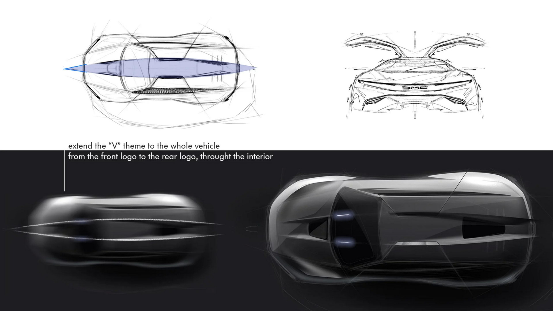 Download 2022 DeLorean Alpha 5 Concept - Design Sketch HD Wallpaper 1920x1080 #43