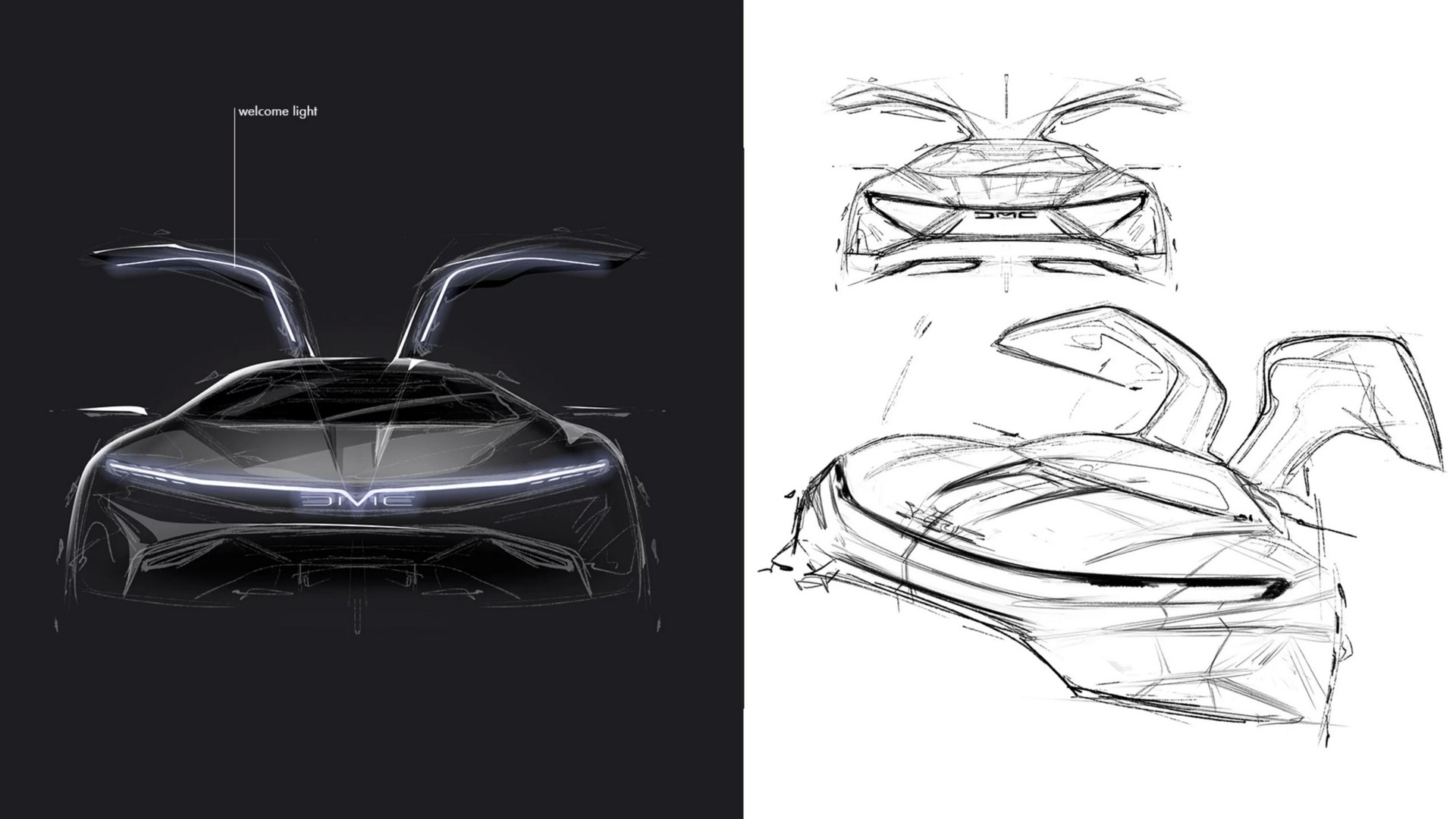 Download 2022 DeLorean Alpha 5 Concept - Design Sketch HD Wallpaper 1920x1080 #54