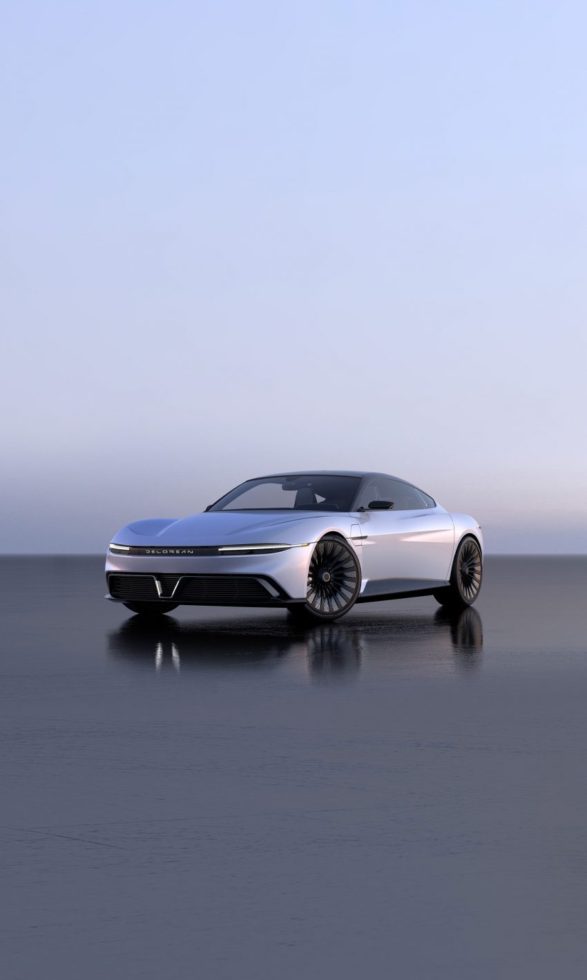 2022 DeLorean Alpha 5 Concept - Front Three-Quarter Phone Wallpaper 850x1417 #14