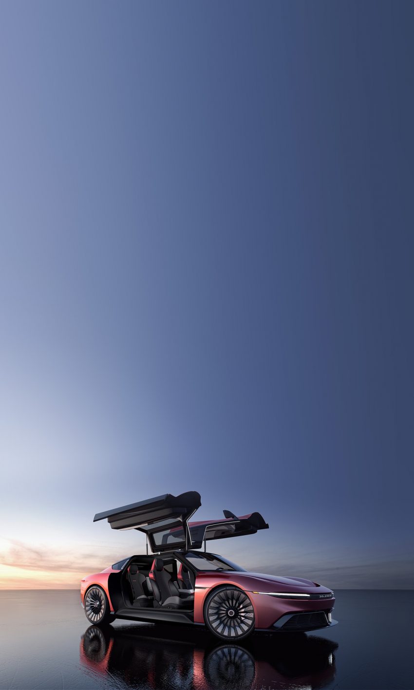 2022 DeLorean Alpha 5 Concept - Front Three-Quarter Phone Wallpaper 850x1417 #4