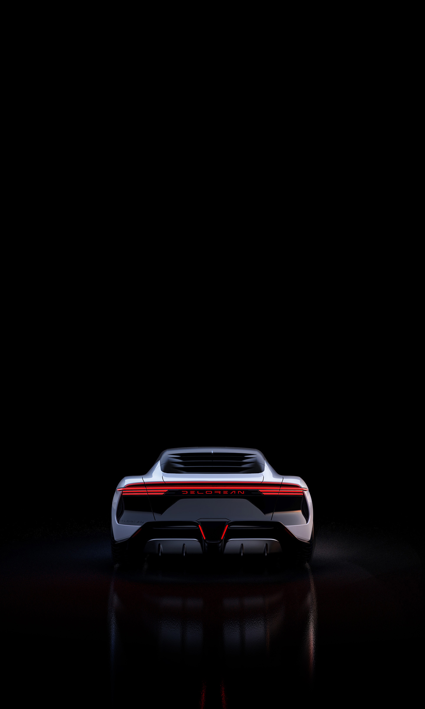 Download 2022 DeLorean Alpha 5 Concept - Rear HD Phone Wallpaper 1440x2400 #27