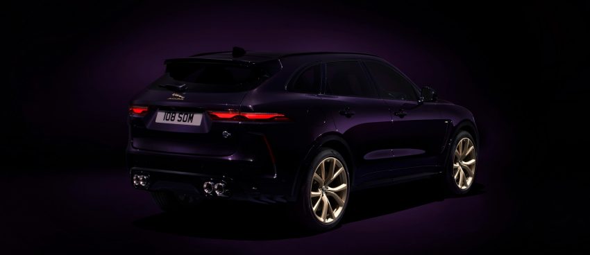2022 Jaguar F-Pace SVR Edition 1988 - UK version - Rear Three-Quarter Wallpaper 850x368 #2