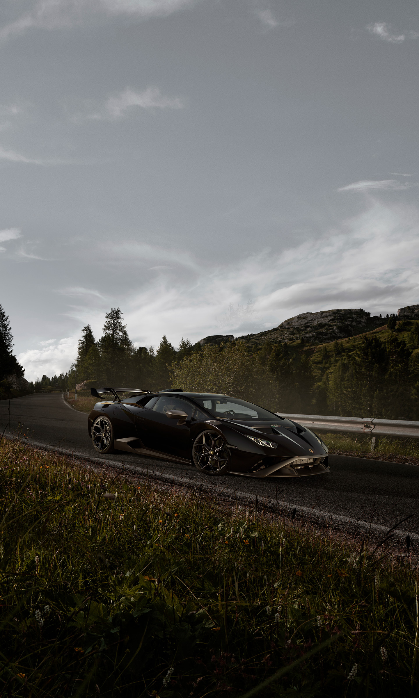 Download 2022 Lamborghini Huracán STO by Novitec - Front Three-Quarter HD Phone Wallpaper 1440x2400 #4