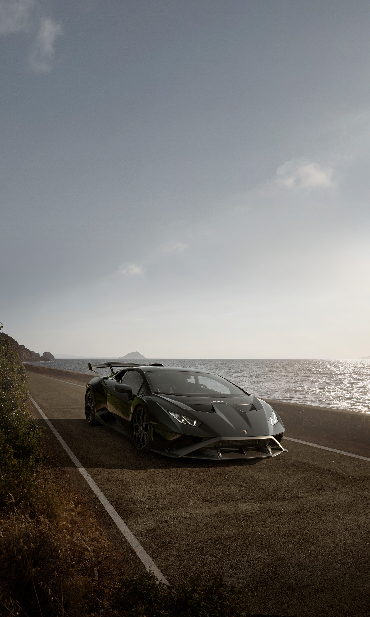 Download 2022 Lamborghini Huracán STO by Novitec - Front Three-Quarter HD Phone Wallpaper 1440x2400 #2
