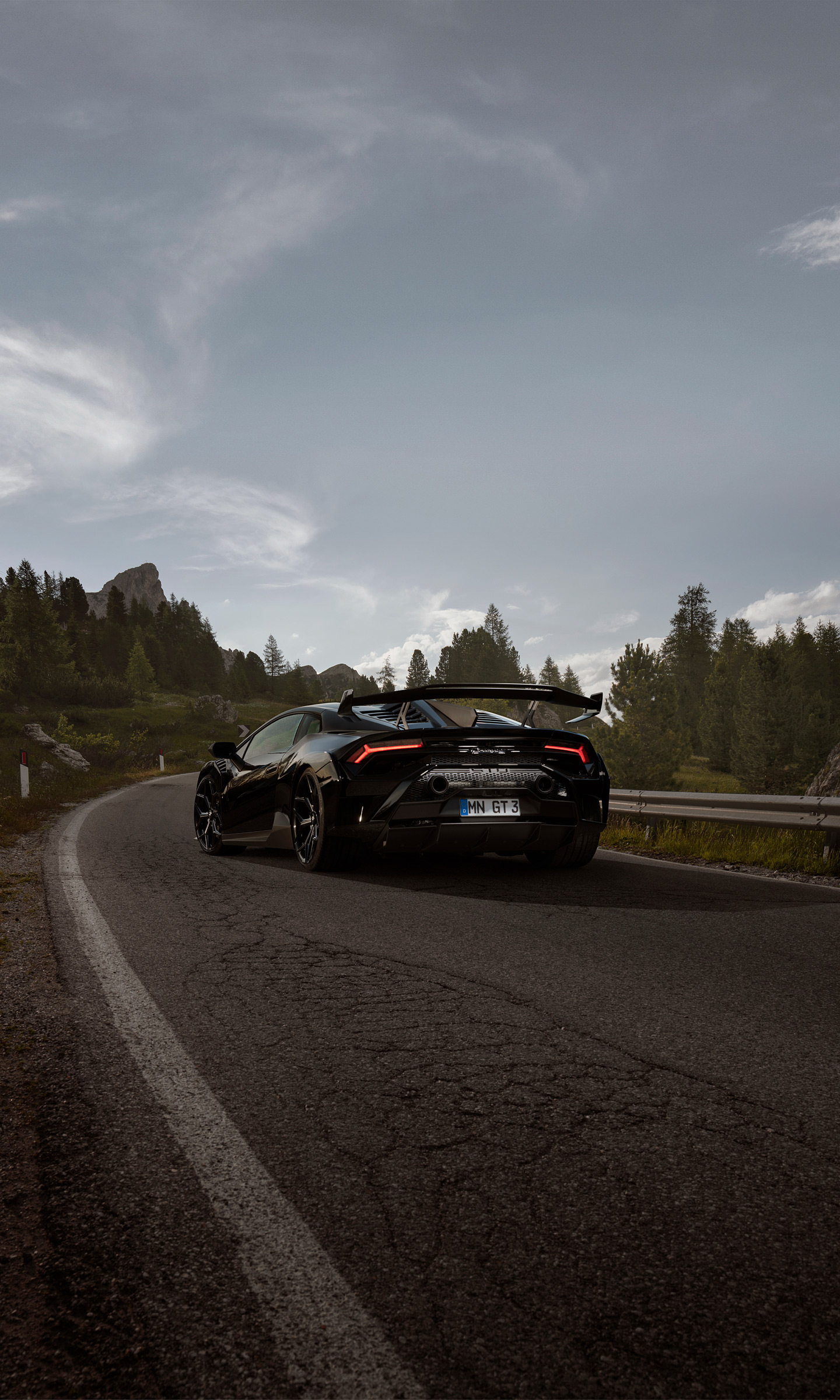 Download 2022 Lamborghini Huracán STO by Novitec - Rear Three-Quarter HD Phone Wallpaper 1440x2400 #10