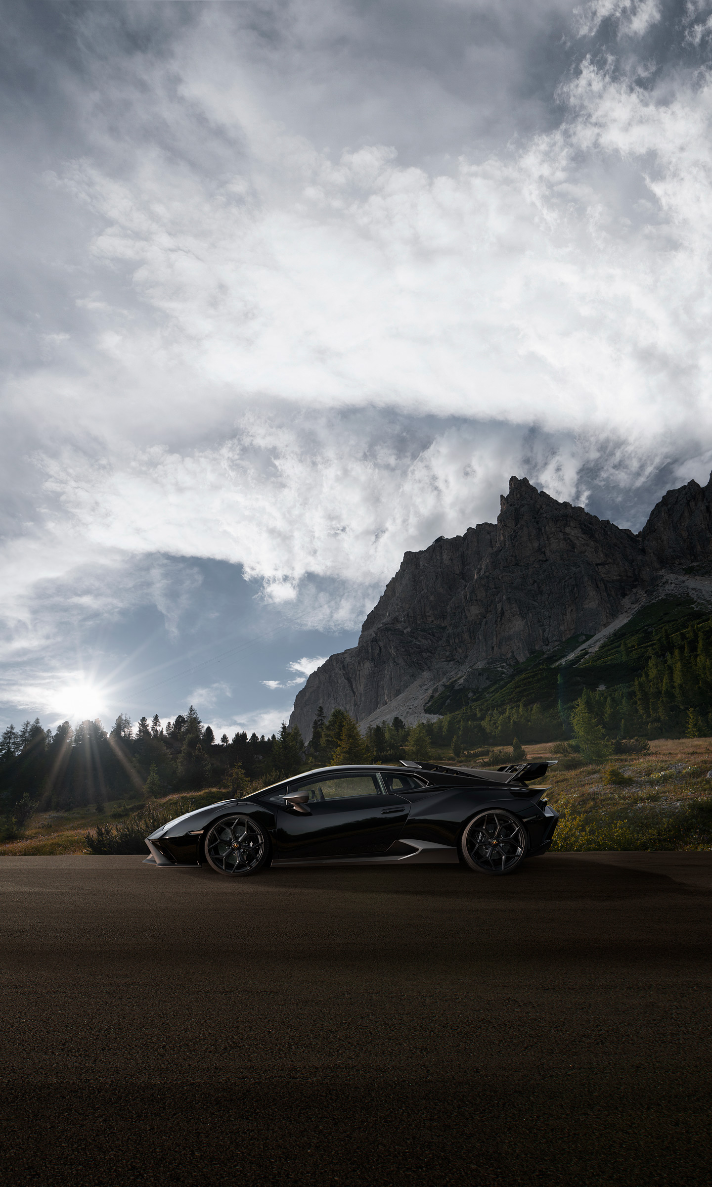 Download 2022 Lamborghini Huracán STO by Novitec - Side HD Phone Wallpaper 1440x2400 #8