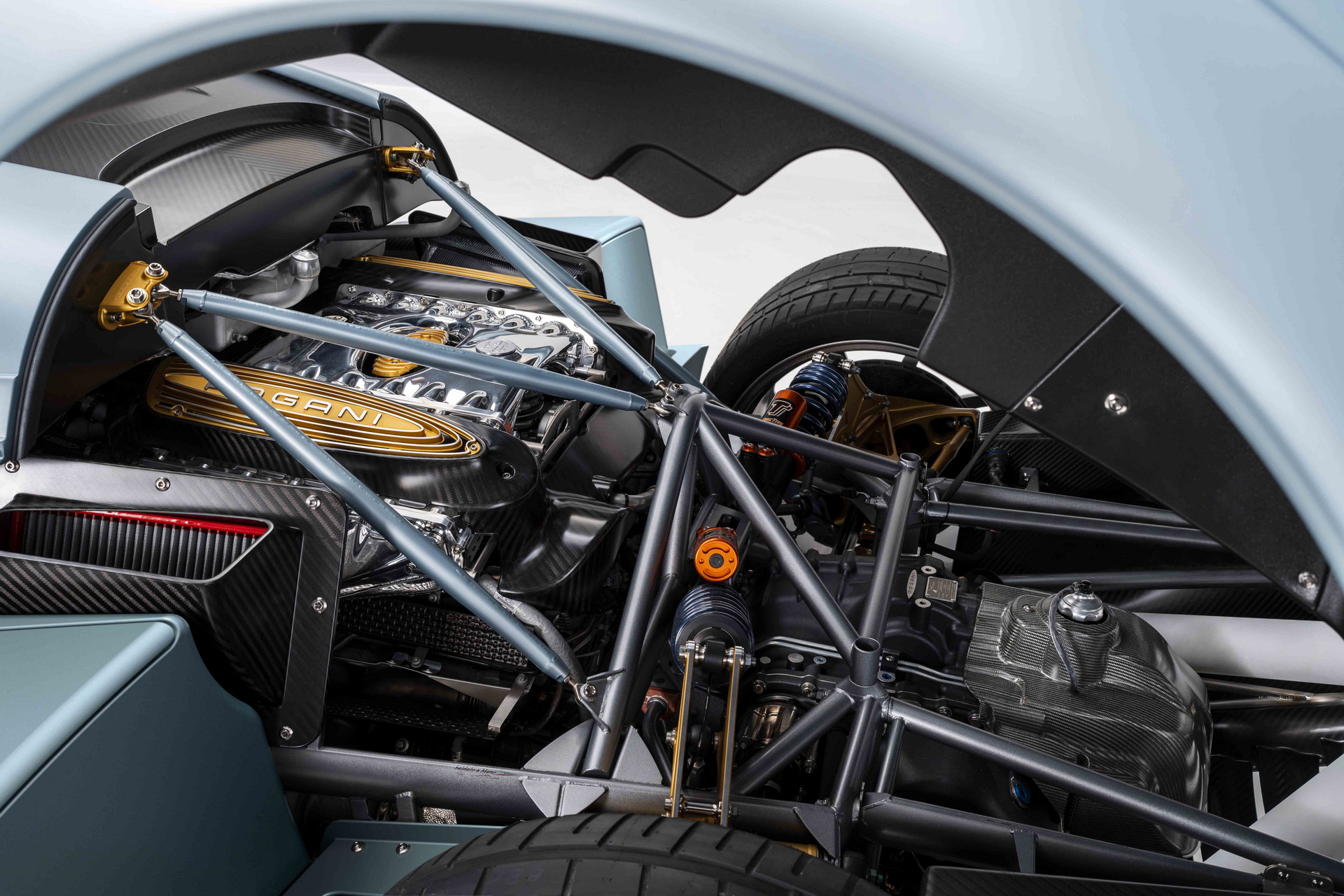 Download 2022 Pagani Huayra Codalunga - Engine HD Wallpaper 1920x1280 #16