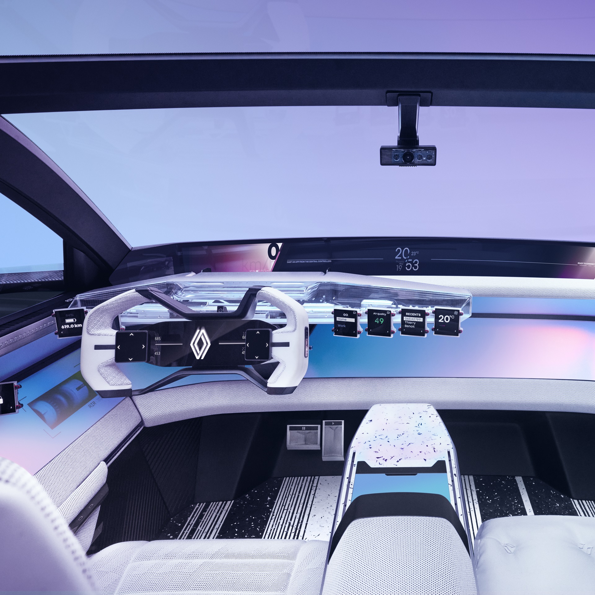 Download 2022 Renault Scénic Vision Concept - Interior, Cockpit HD Wallpaper 1920x1920 #25