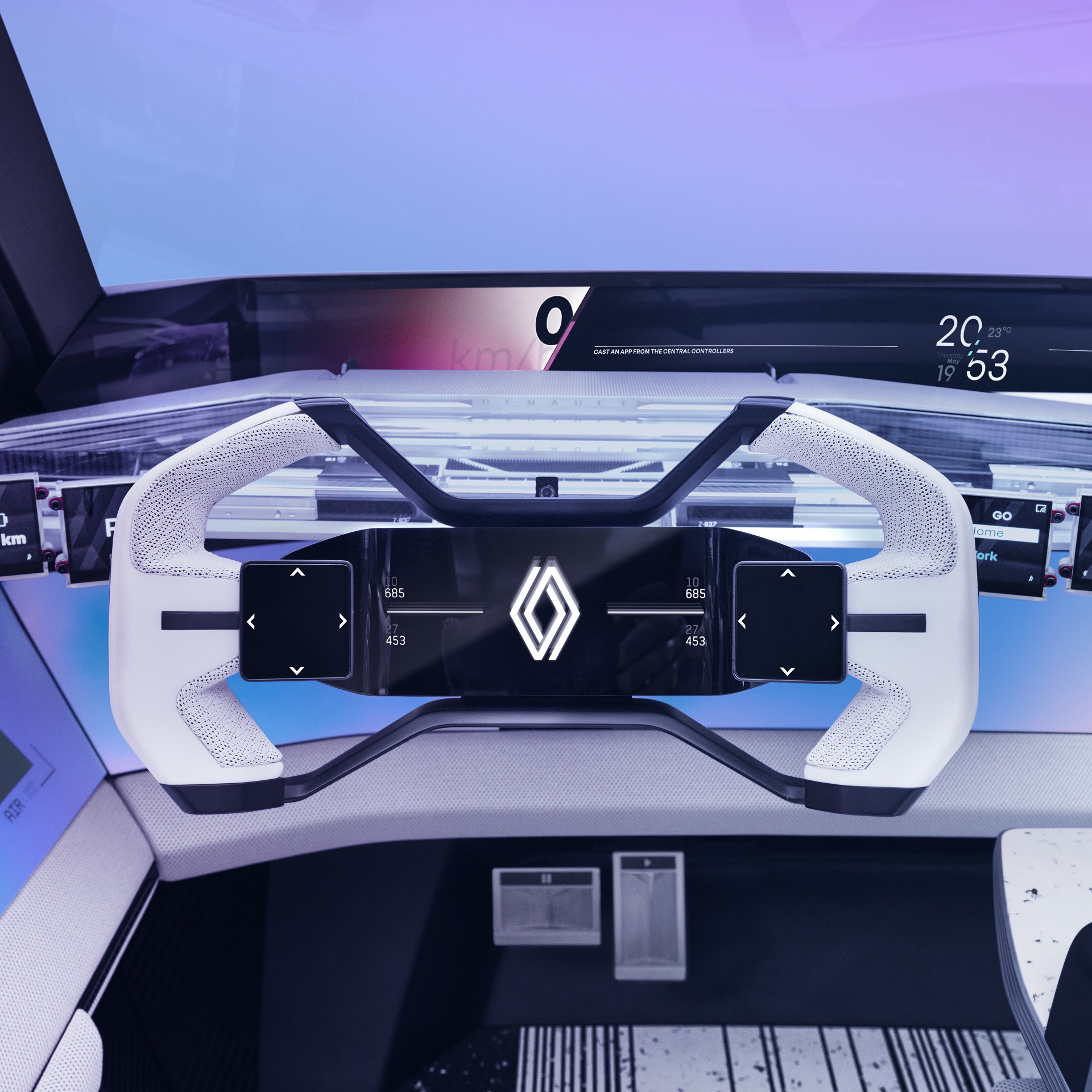 Download 2022 Renault Scénic Vision Concept - Interior, Steering Wheel HD Wallpaper 1920x1920 #38