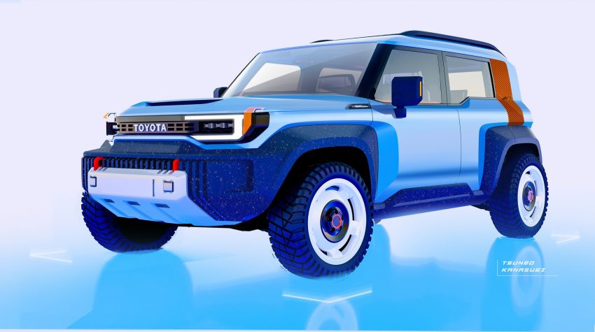 2022 Toyota Compact Cruiser EV Concept - Design Sketch Wallpaper 850x475 #9
