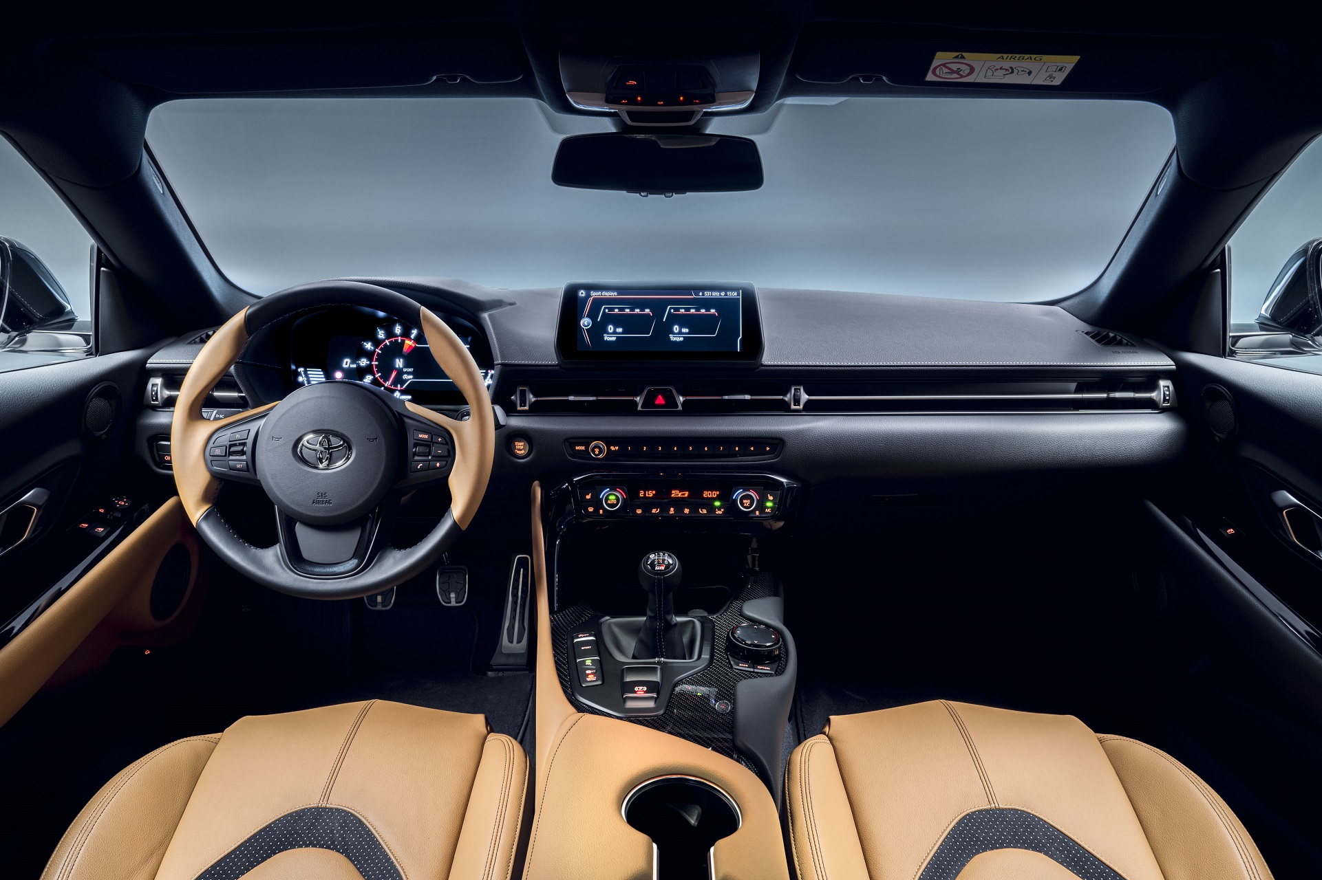 Download 2022 Toyota GR Supra iMT - Interior, Cockpit HD Wallpaper 1921x1280 #46