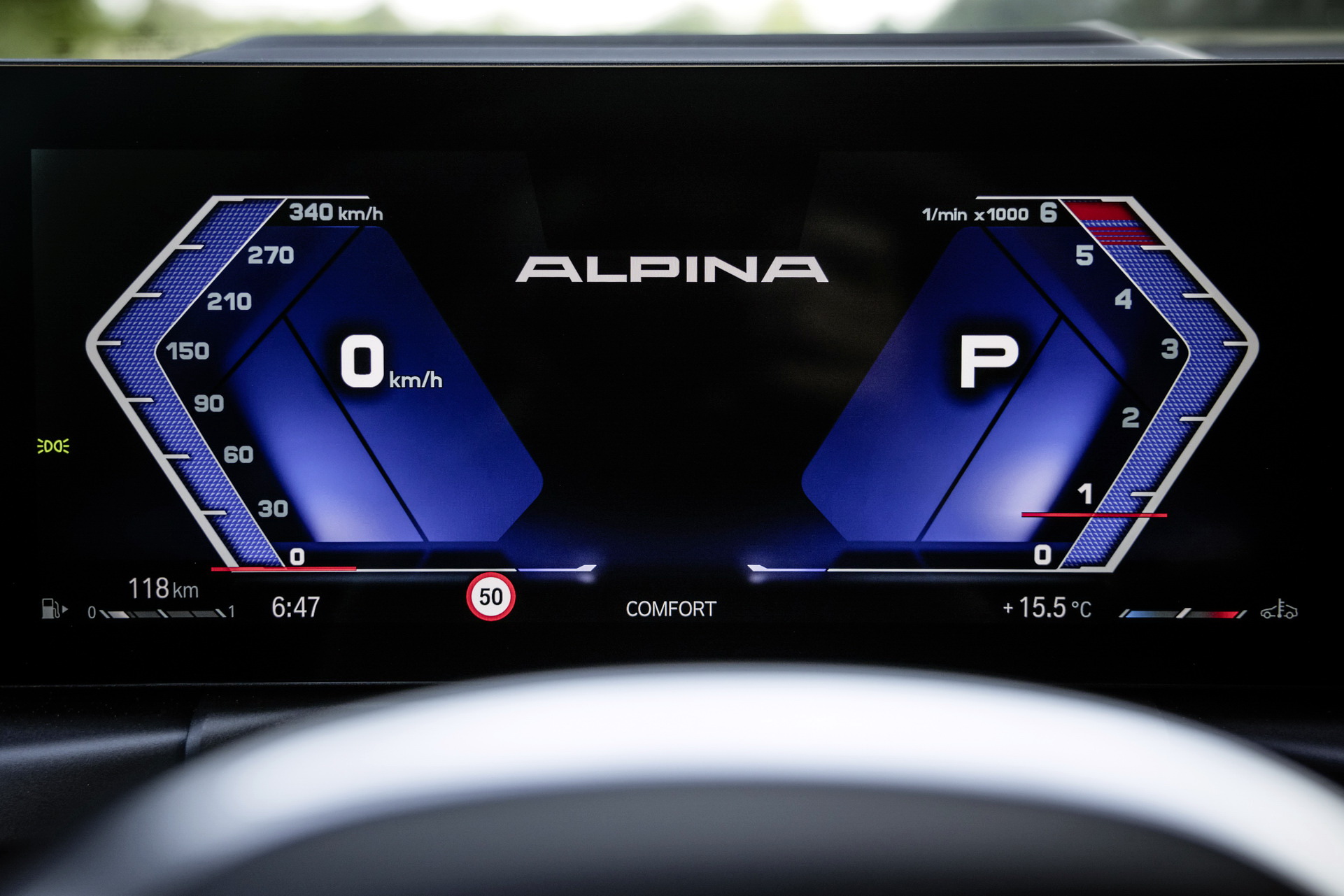 Download 2023 ALPINA D3 S Wagon - Digital Instrument Cluster HD Wallpaper 1921x1281 #34