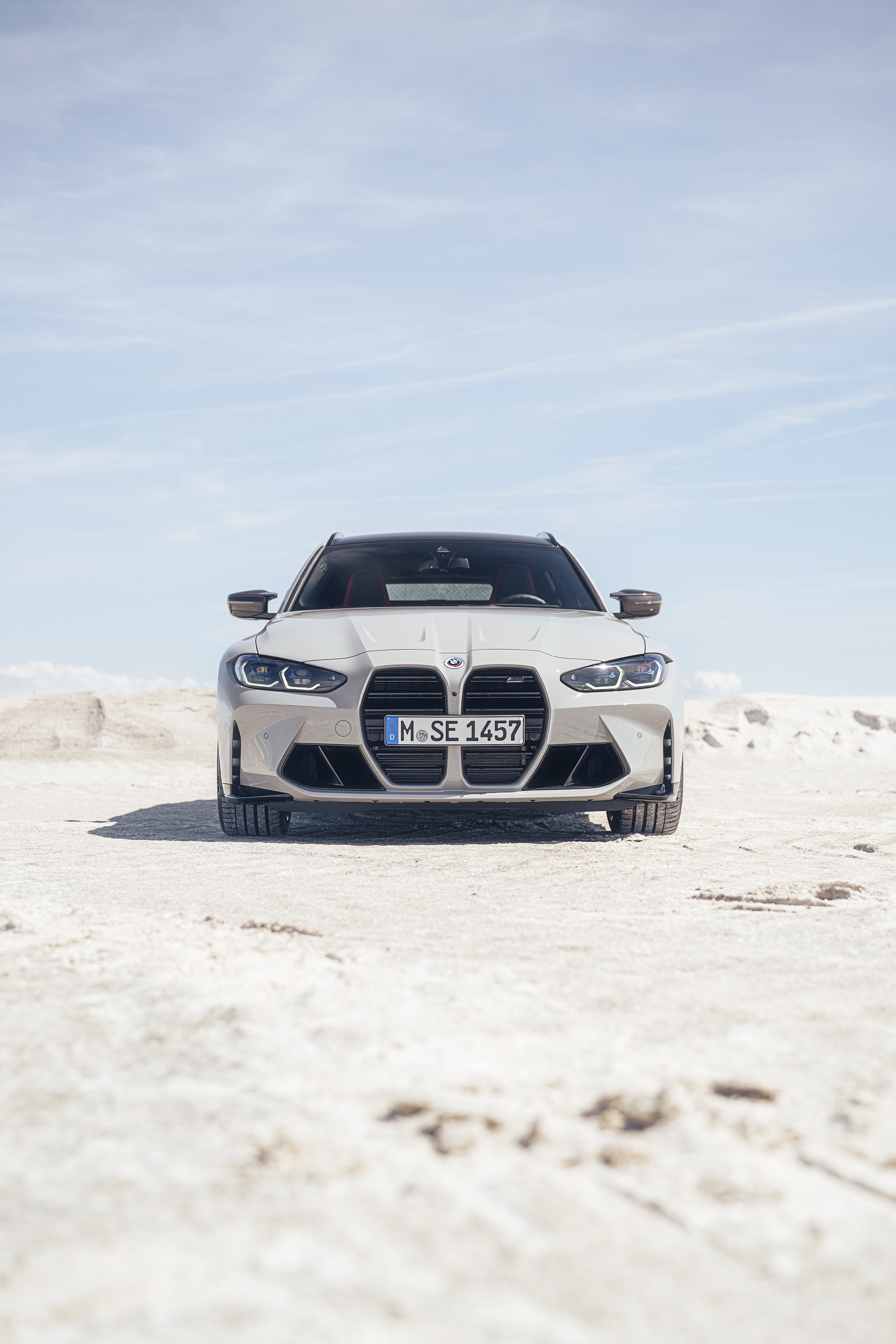 Download 2023 BMW M3 Touring - Front HD Phone Wallpaper 1920x2880 #65