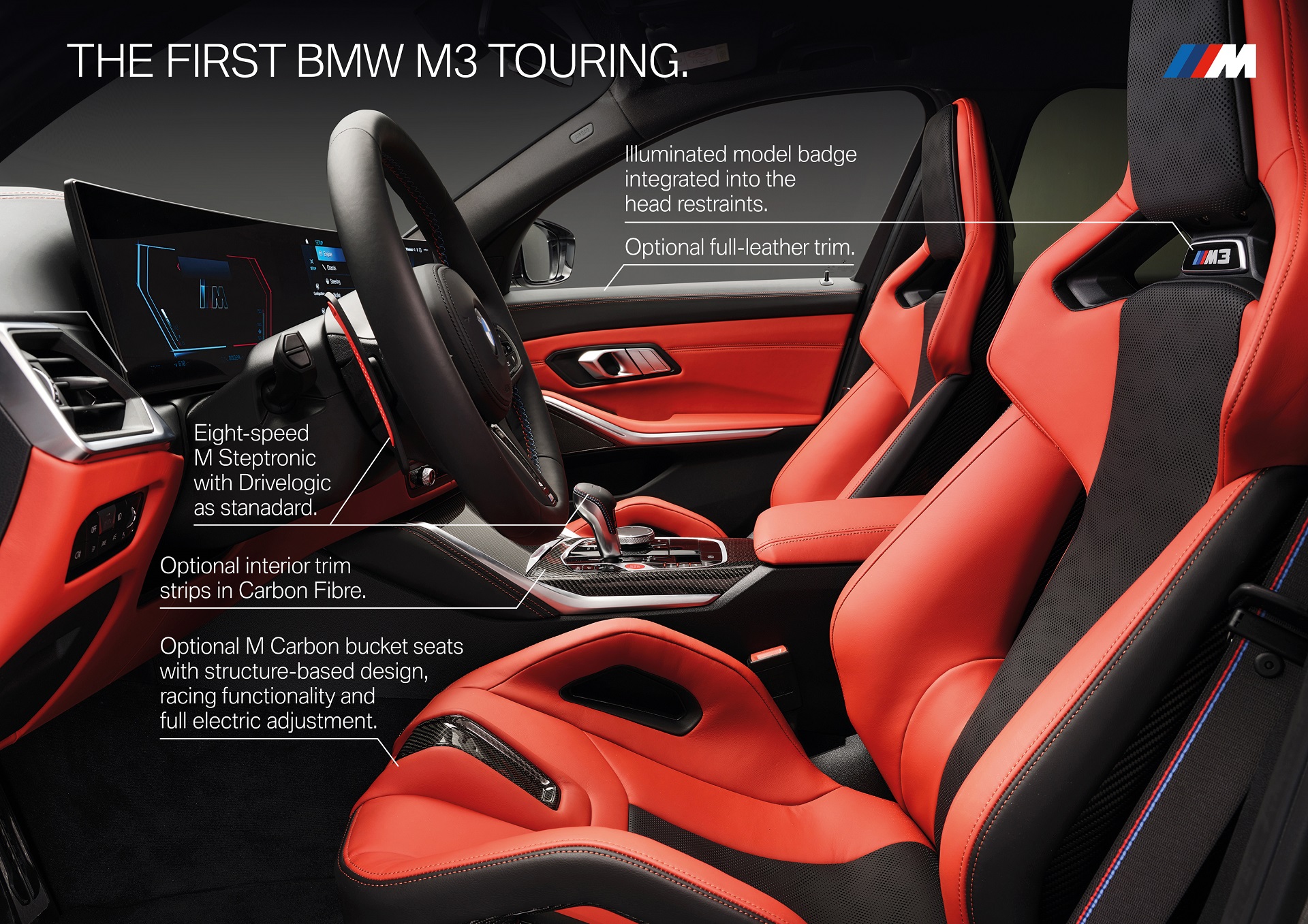 Download 2023 BMW M3 Touring - Infographics HD Wallpaper 1920x1357 #168