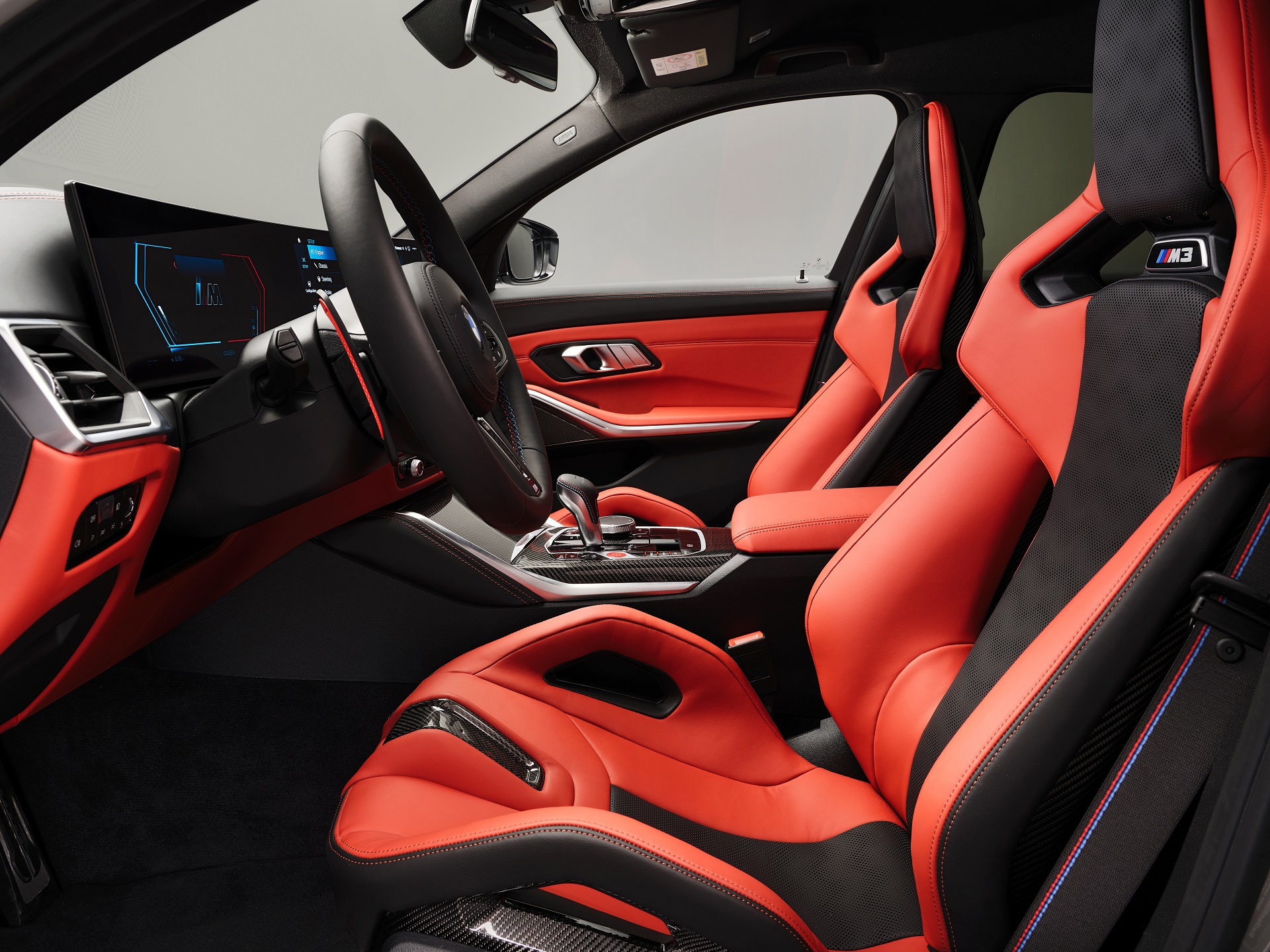 Download 2023 BMW M3 Touring - Interior, Front Seats HD Wallpaper 1920x1440 #145
