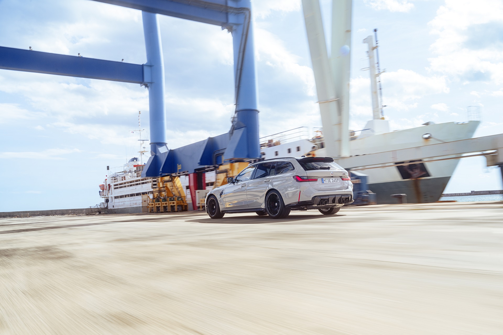 Download 2023 BMW M3 Touring - Rear Three-Quarter HD Wallpaper 1920x1280 #34