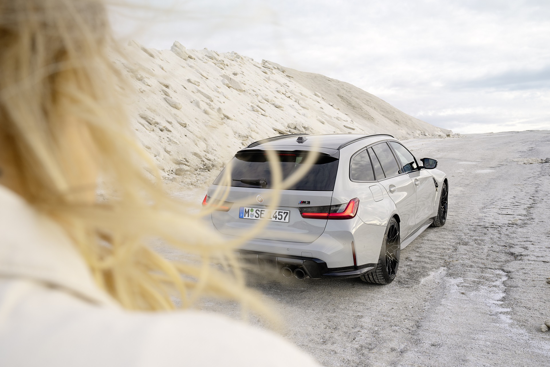 Download 2023 BMW M3 Touring - Rear HD Wallpaper 1920x1280 #92