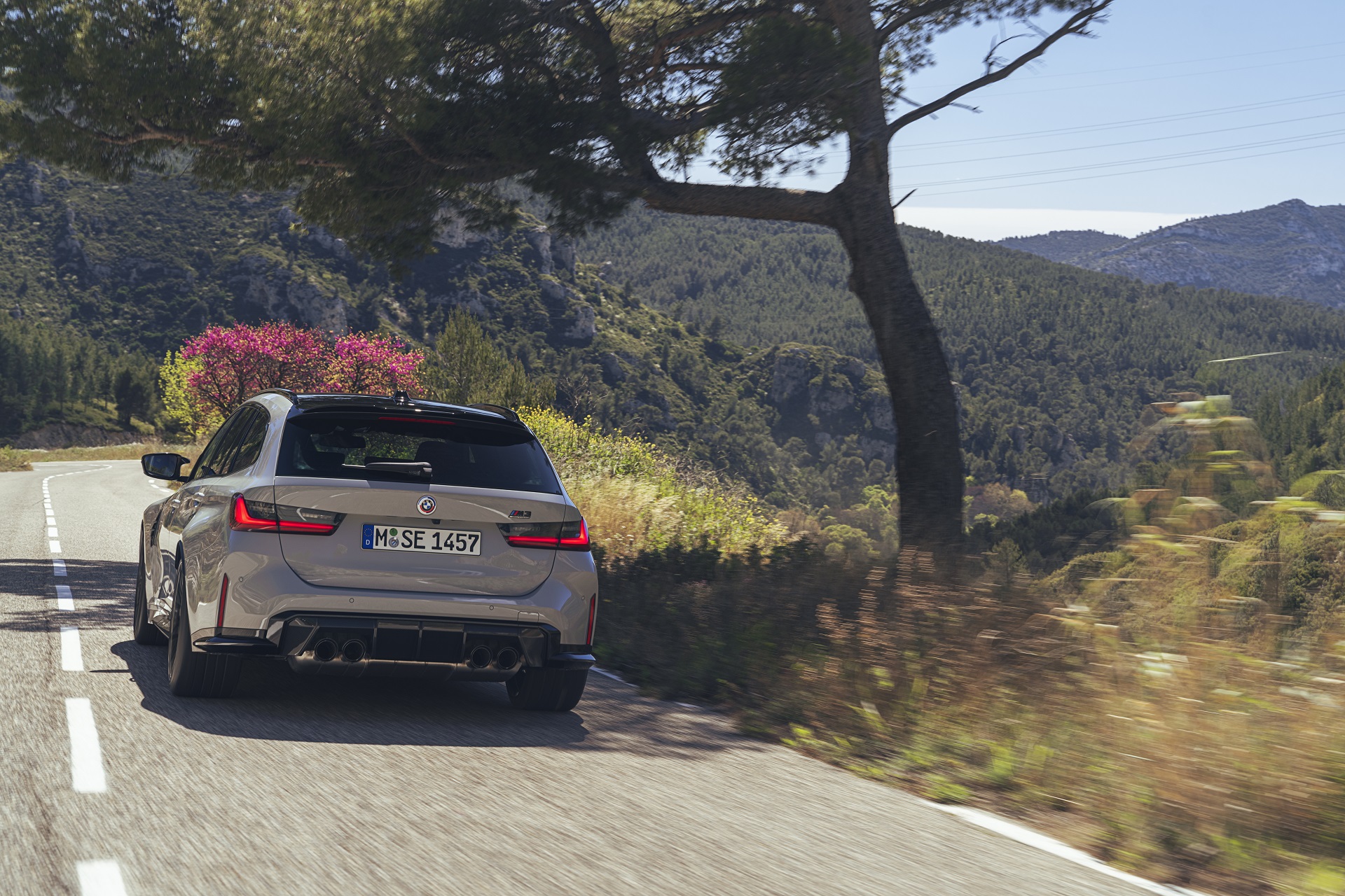 Download 2023 BMW M3 Touring - Rear HD Wallpaper 1920x1280 #9