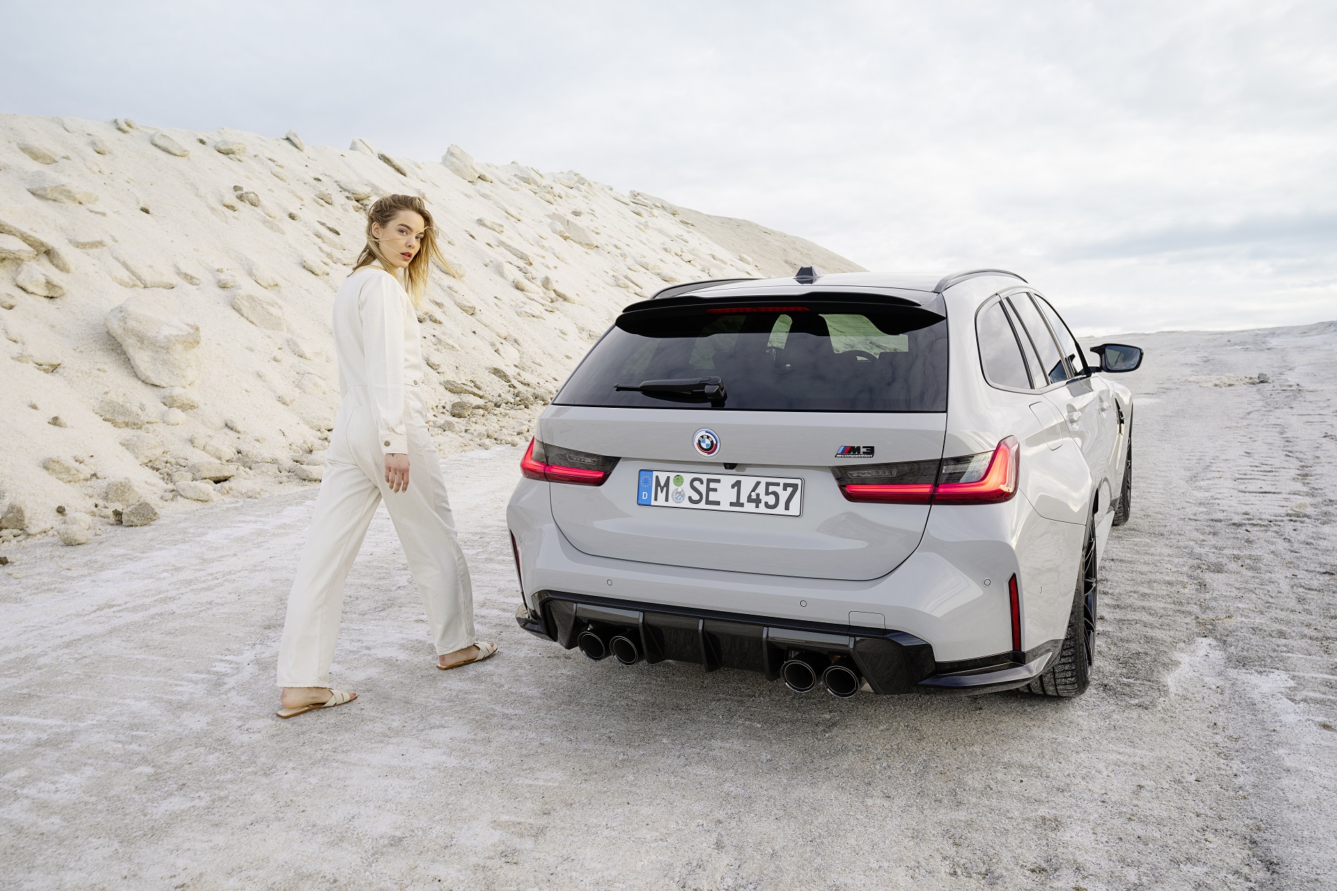 Download 2023 BMW M3 Touring - Rear HD Wallpaper 1920x1280 #93