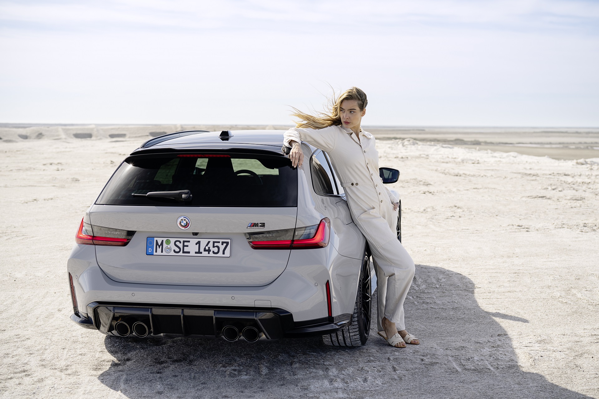 Download 2023 BMW M3 Touring - Rear HD Wallpaper 1920x1280 #94