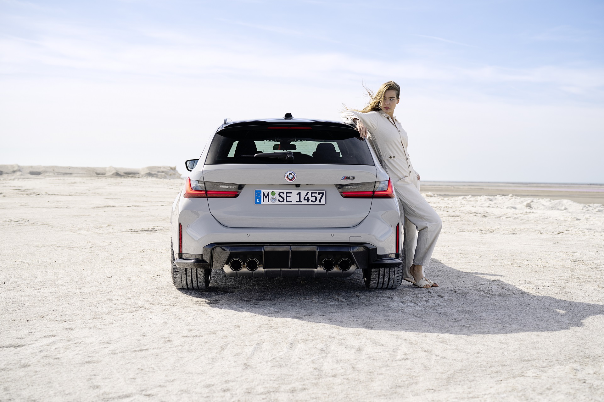 Download 2023 BMW M3 Touring - Rear HD Wallpaper 1920x1280 #95