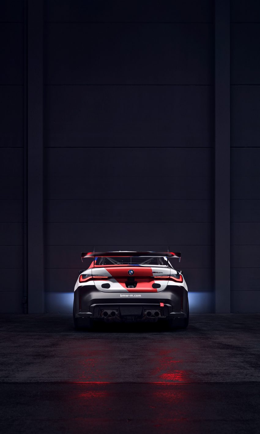 2023 BMW M4 GT4 - Rear Phone Wallpaper 850x1417 #8
