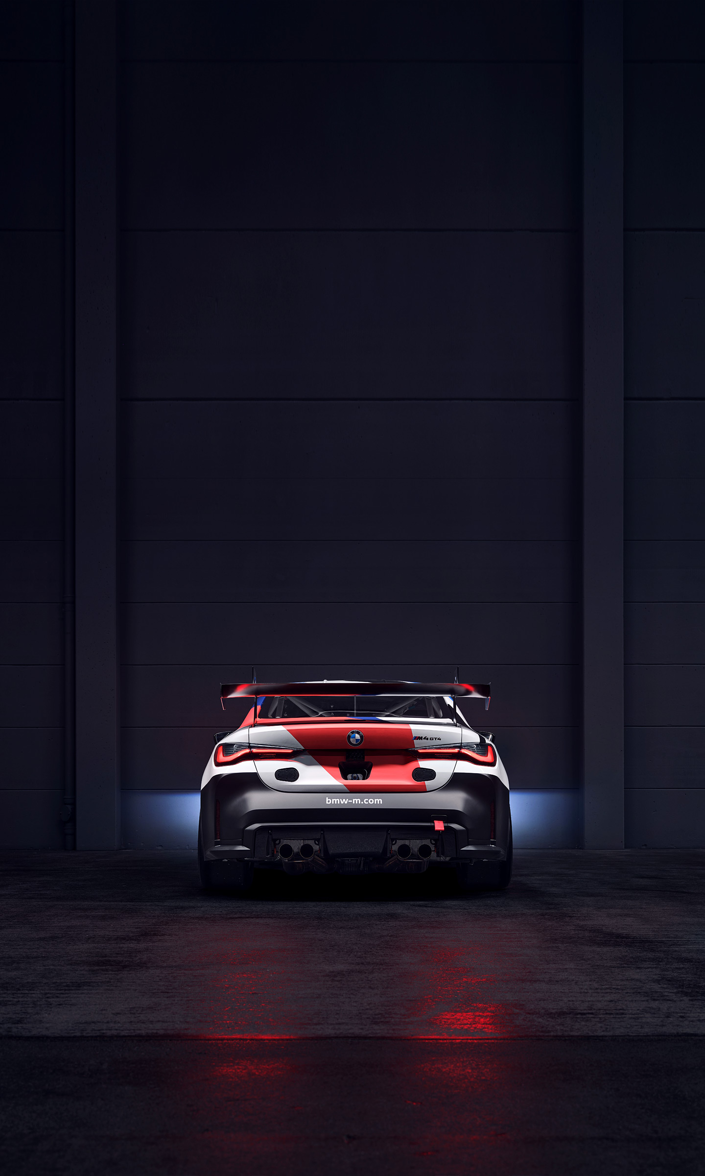 Download 2023 BMW M4 GT4 - Rear HD Phone Wallpaper 1440x2400 #8