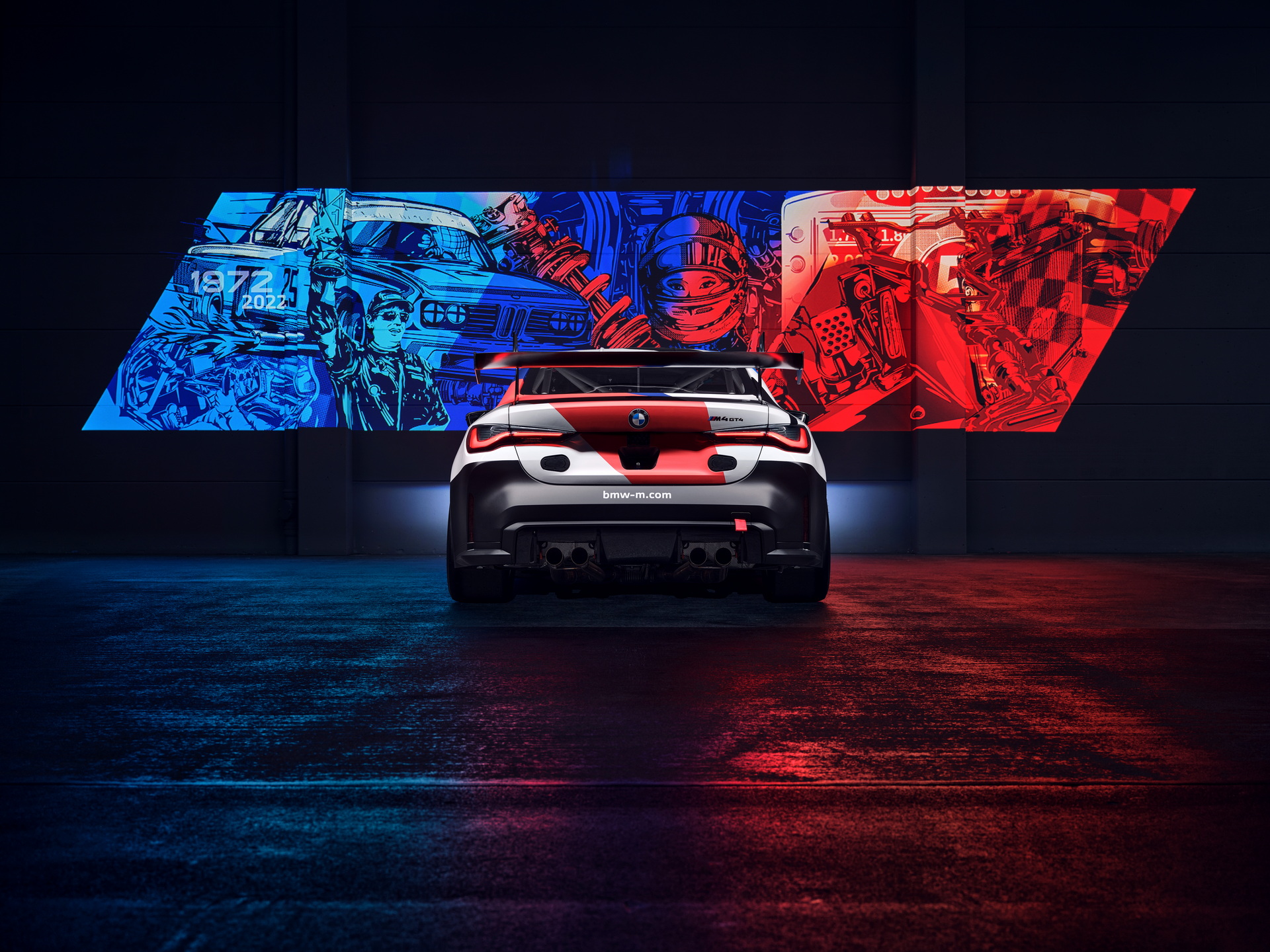 Download 2023 BMW M4 GT4 - Rear HD Wallpaper 1920x1440 #16