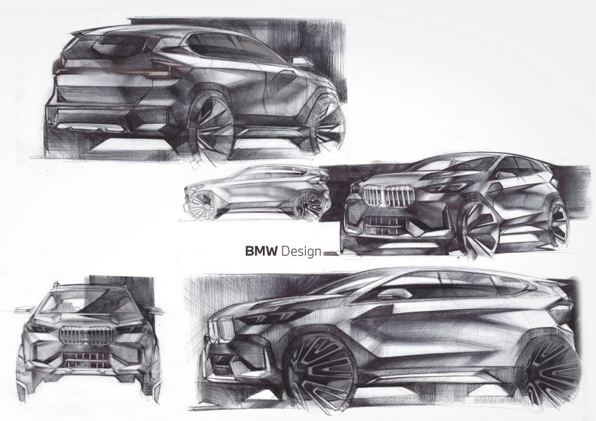 2023 BMW X1 xDrive23i - Design Sketch Wallpaper 850x601 #88