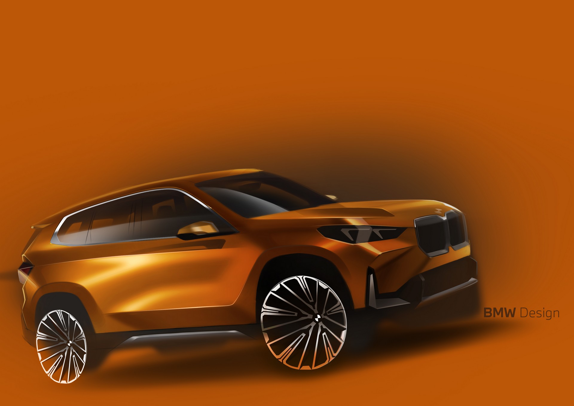 Download 2023 BMW X1 xDrive30e - Design Sketch HD Wallpaper 1920x1357 #52