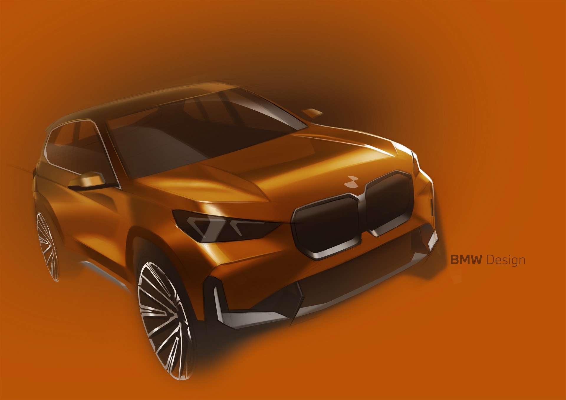 Download 2023 BMW iX1 xDrive30 - Design Sketch HD Wallpaper 1920x1357 #91