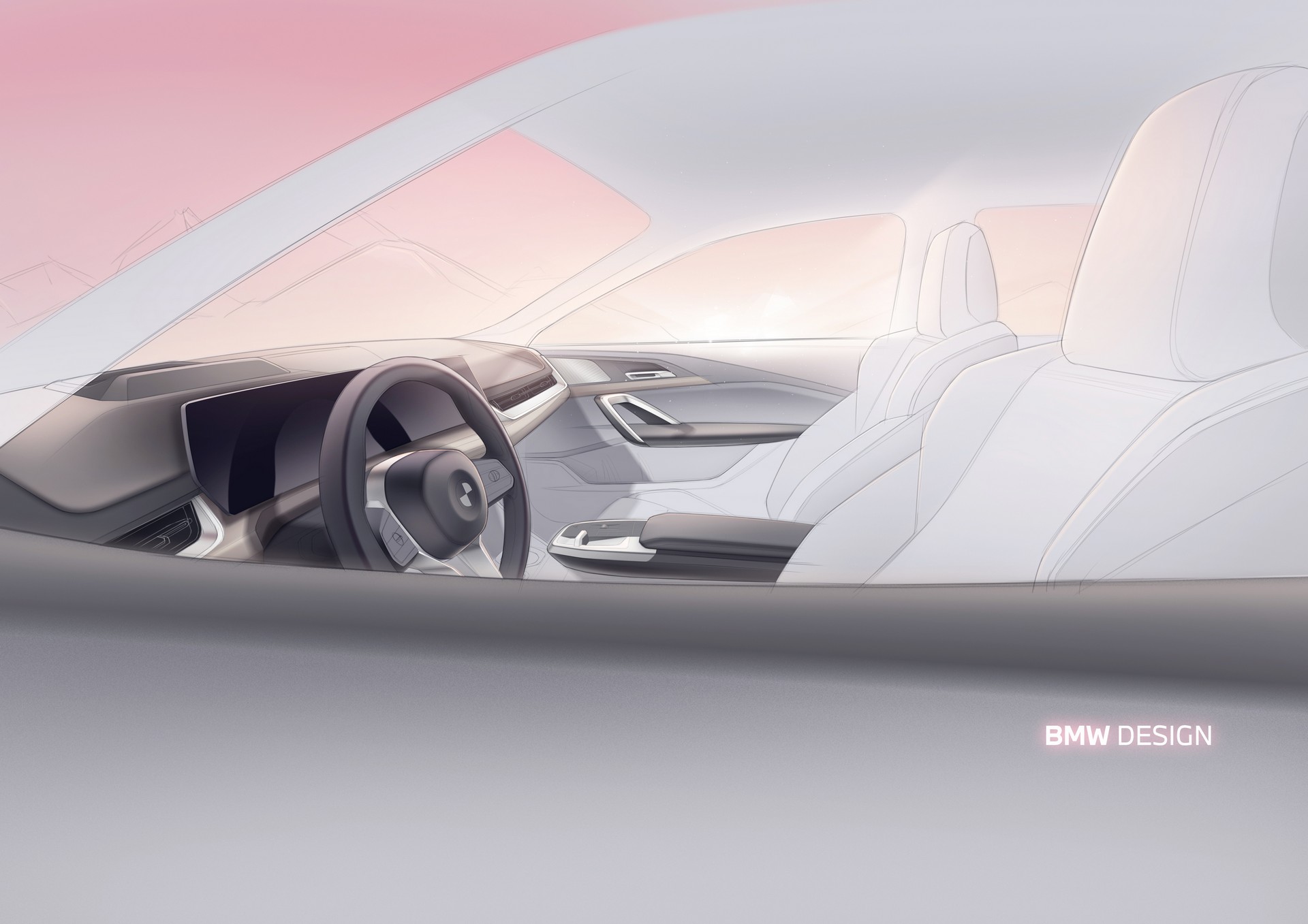 Download 2023 BMW iX1 xDrive30 - Design Sketch HD Wallpaper 1920x1357 #102