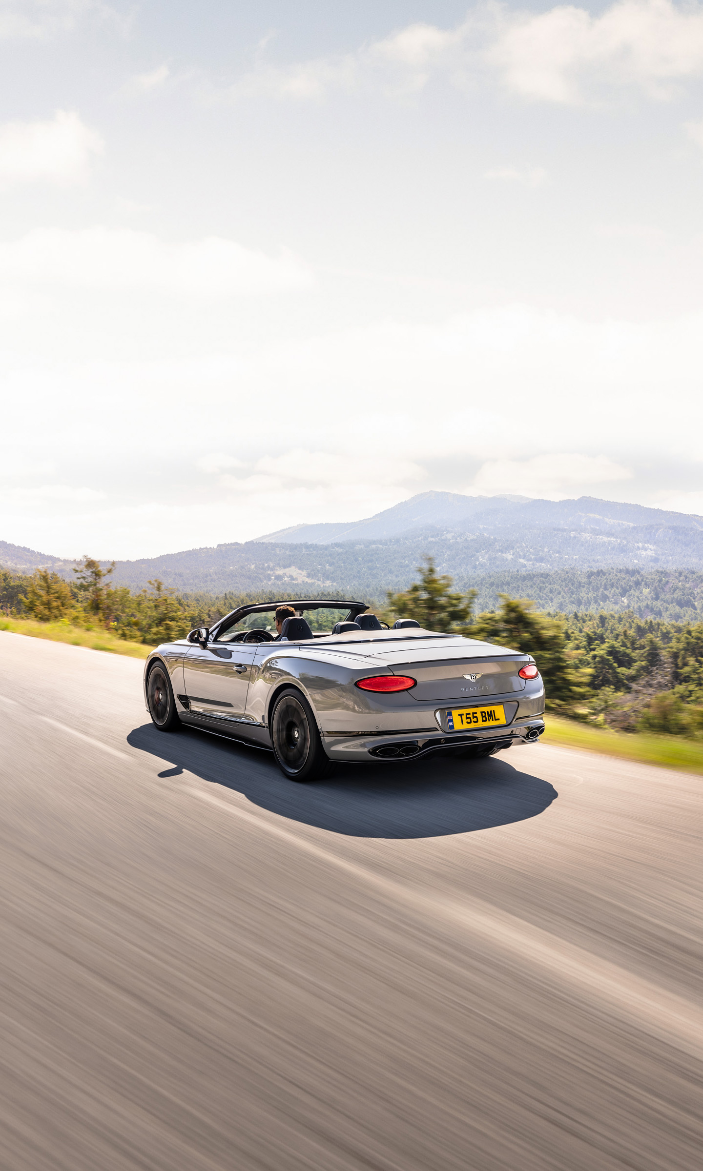 Download 2023 Bentley Continental GTC S - Rear Three-Quarter HD Phone Wallpaper 1440x2400 #4