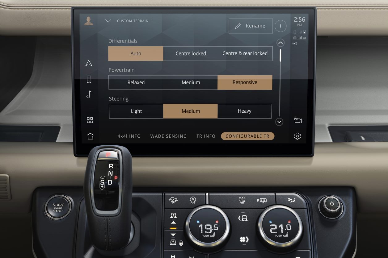 Download 2023 Land Rover Defender 130 - Central Console HD Wallpaper 1256x836 #29