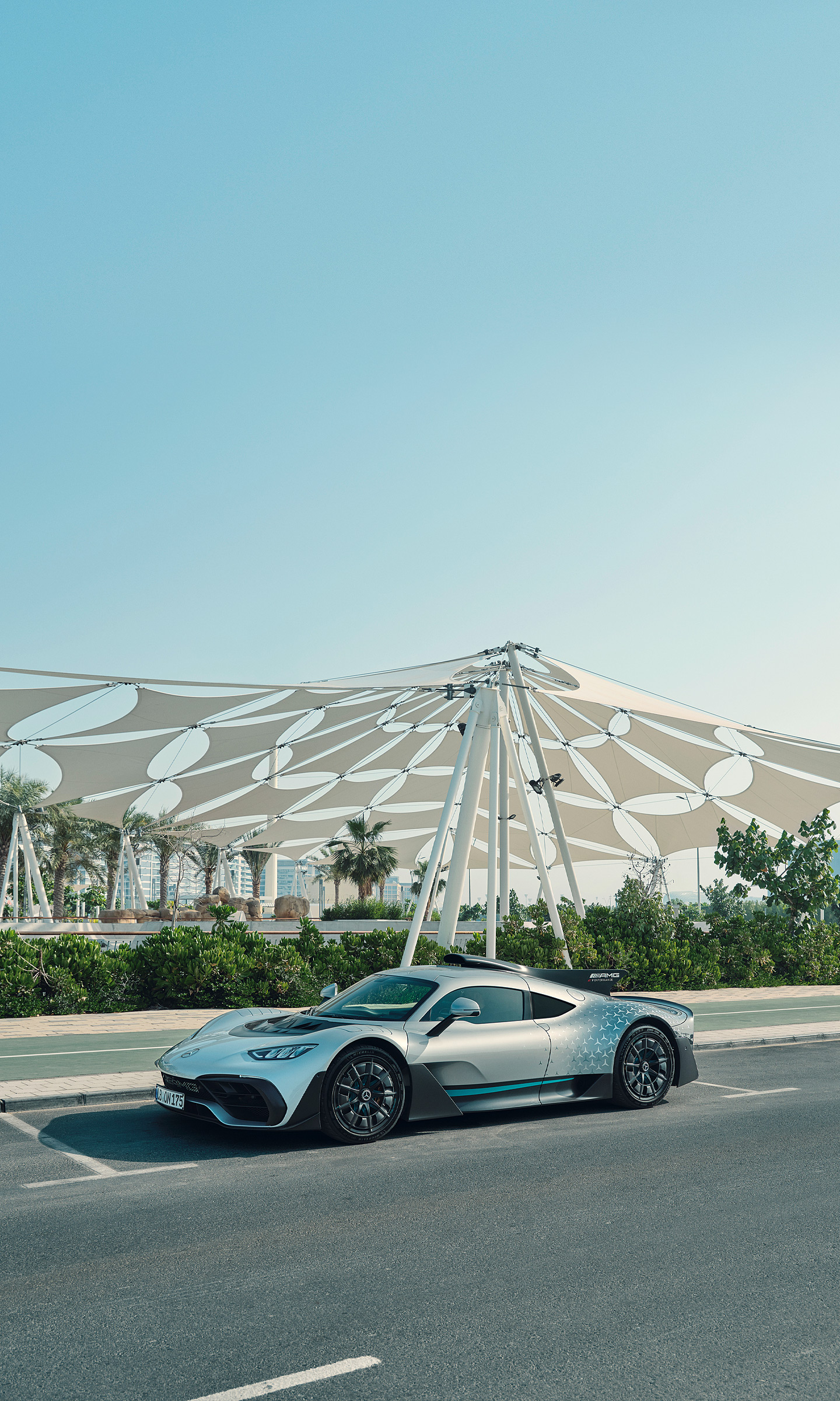 Download 2023 Mercedes-AMG ONE - Front Three-Quarter HD Phone Wallpaper 1440x2400 #11