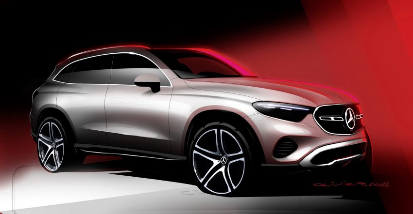 2023 Mercedes-Benz GLC - Design Sketch Wallpaper 850x442 #94