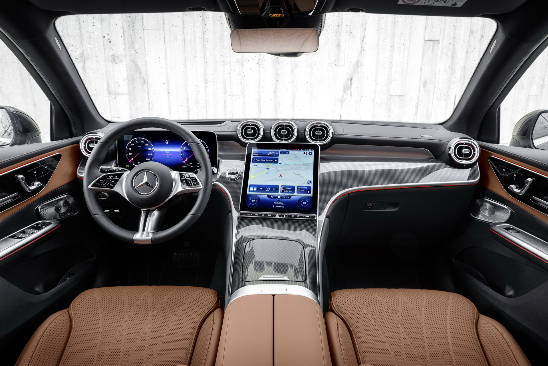 Download 2023 Mercedes-Benz GLC - Interior, Cockpit HD Wallpaper 1920x1281 #24