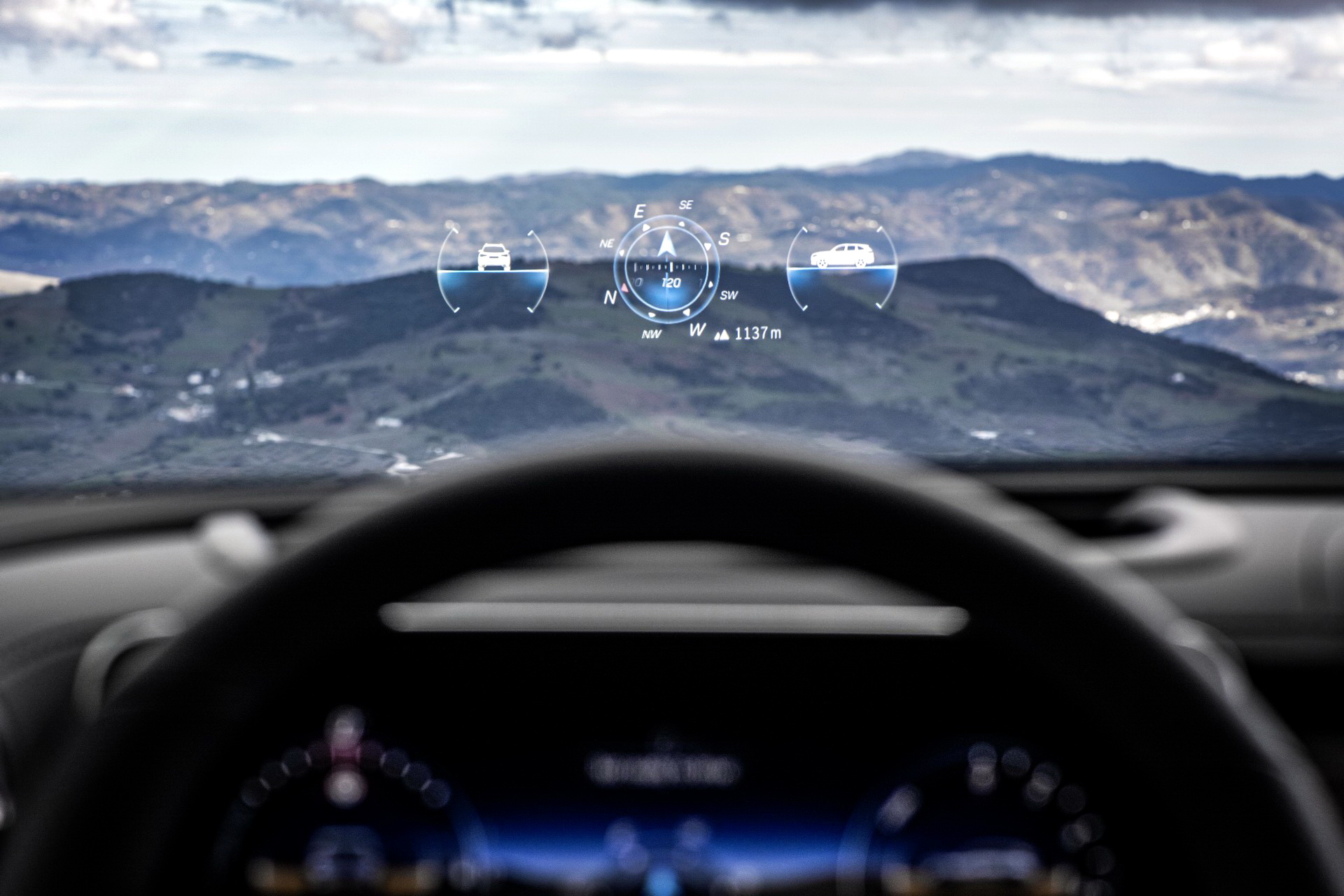 Download 2023 Mercedes-Benz GLC - Interior, Head-Up Display HD Wallpaper 1920x1280 #85