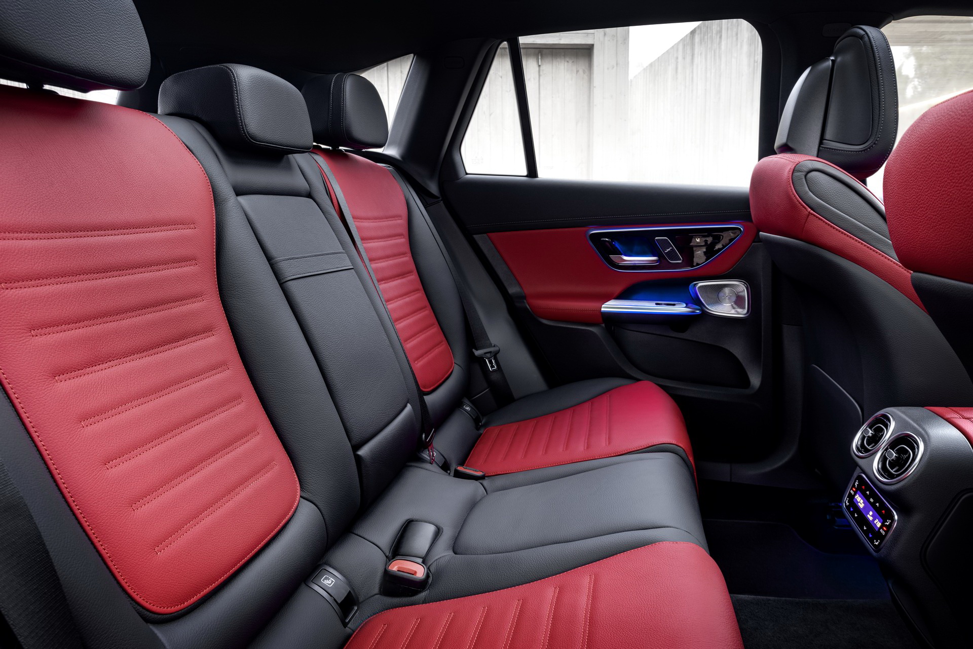 Download 2023 Mercedes-Benz GLC - Interior, Rear Seats HD Wallpaper 1920x1281 #89
