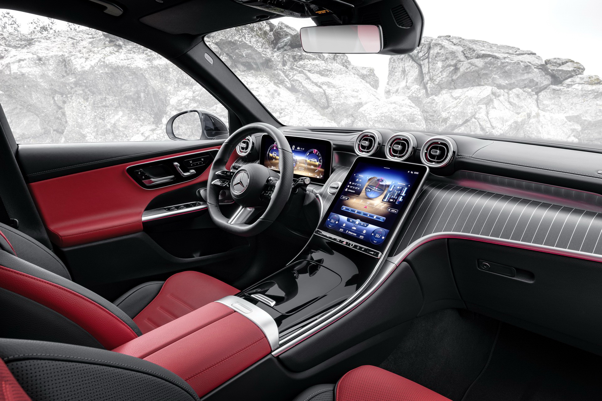 Download 2023 Mercedes-Benz GLC - Interior HD Wallpaper 1920x1281 #81