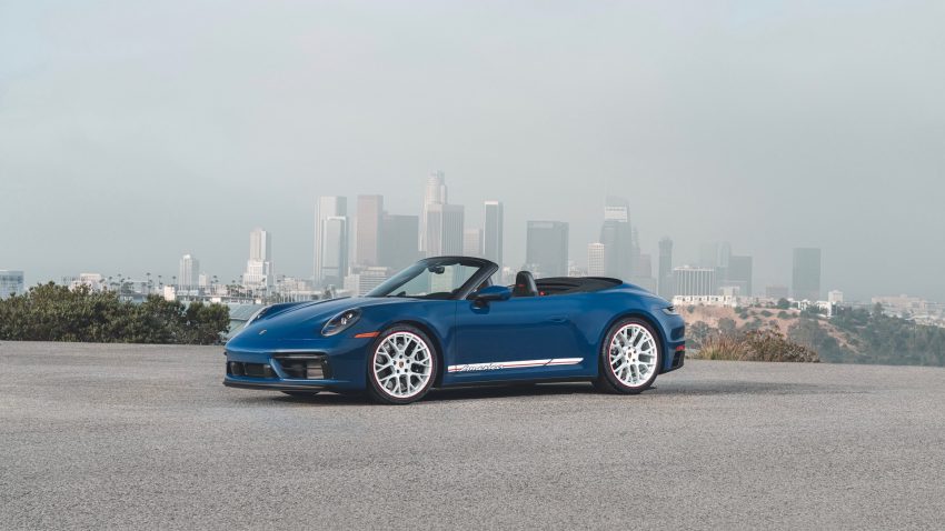 2023 Porsche 911 Carrera GTS Cabriolet America - Front Three-Quarter Wallpaper 850x478 #1