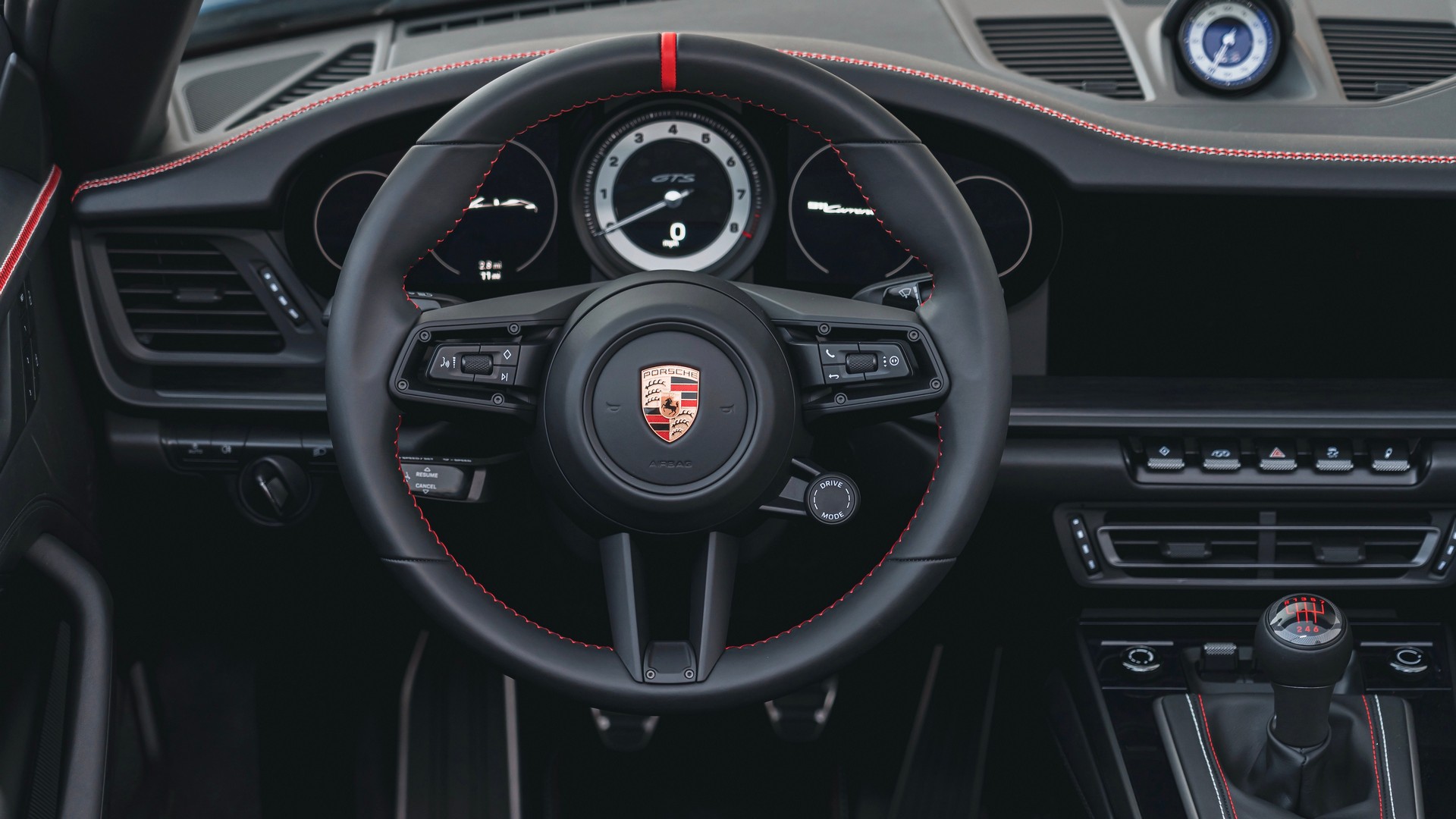 Download 2023 Porsche 911 Carrera GTS Cabriolet America - Interior, Cockpit HD Wallpaper 1920x1080 #15