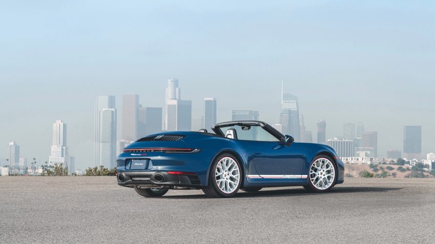 2023 Porsche 911 Carrera GTS Cabriolet America - Rear Three-Quarter Wallpaper 850x478 #2