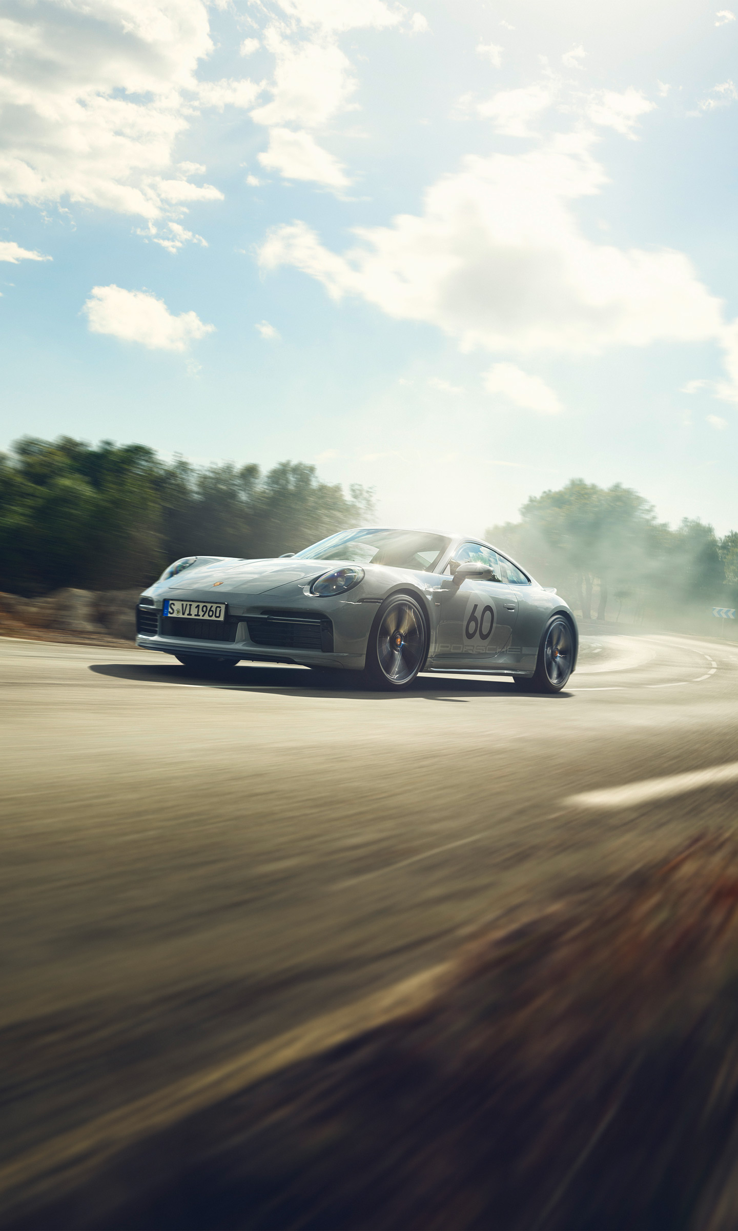 Download 2023 Porsche 911 Sport Classic - Front Three-Quarter HD Phone Wallpaper 1440x2400 #2