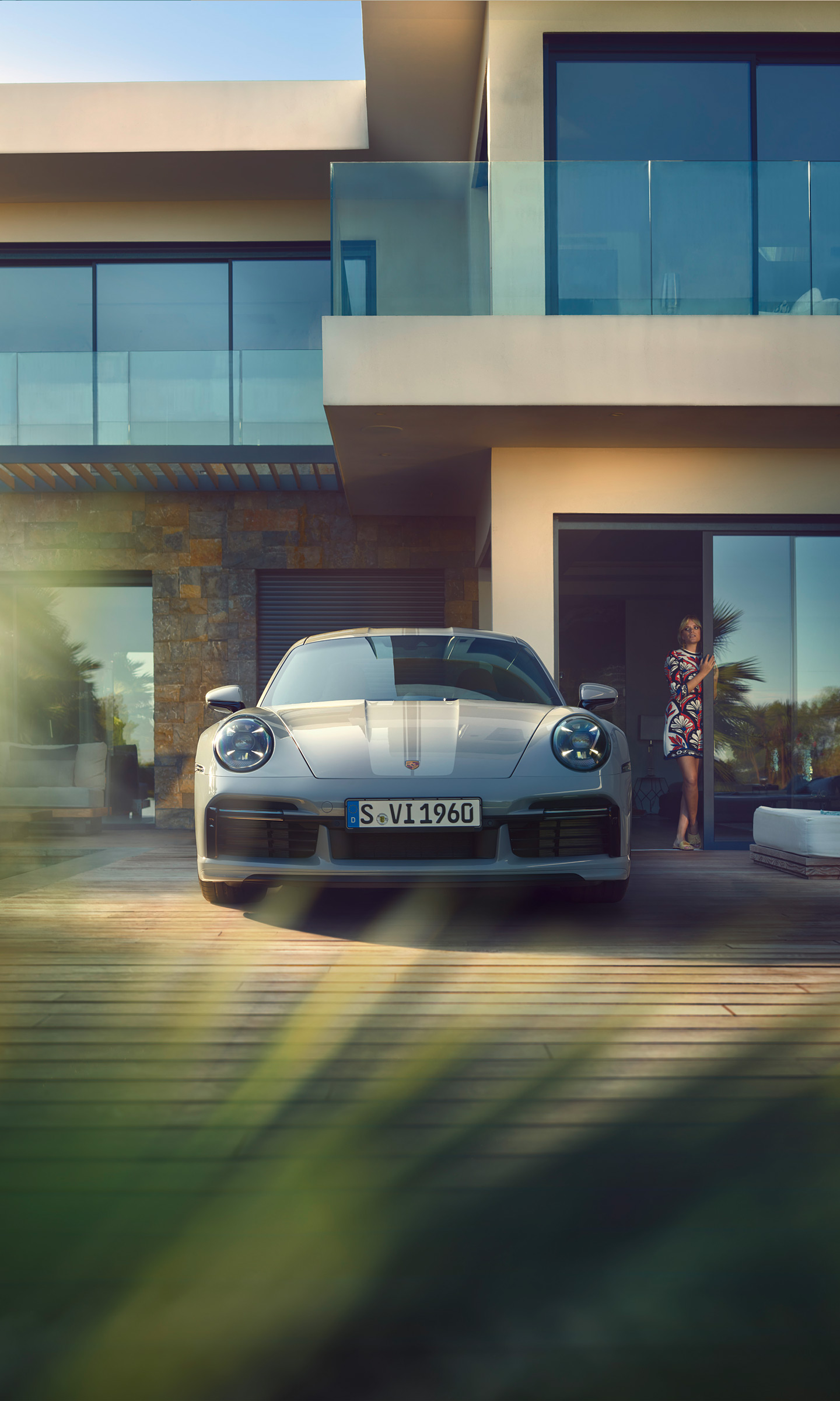 Download 2023 Porsche 911 Sport Classic - Front HD Phone Wallpaper 1440x2400 #15