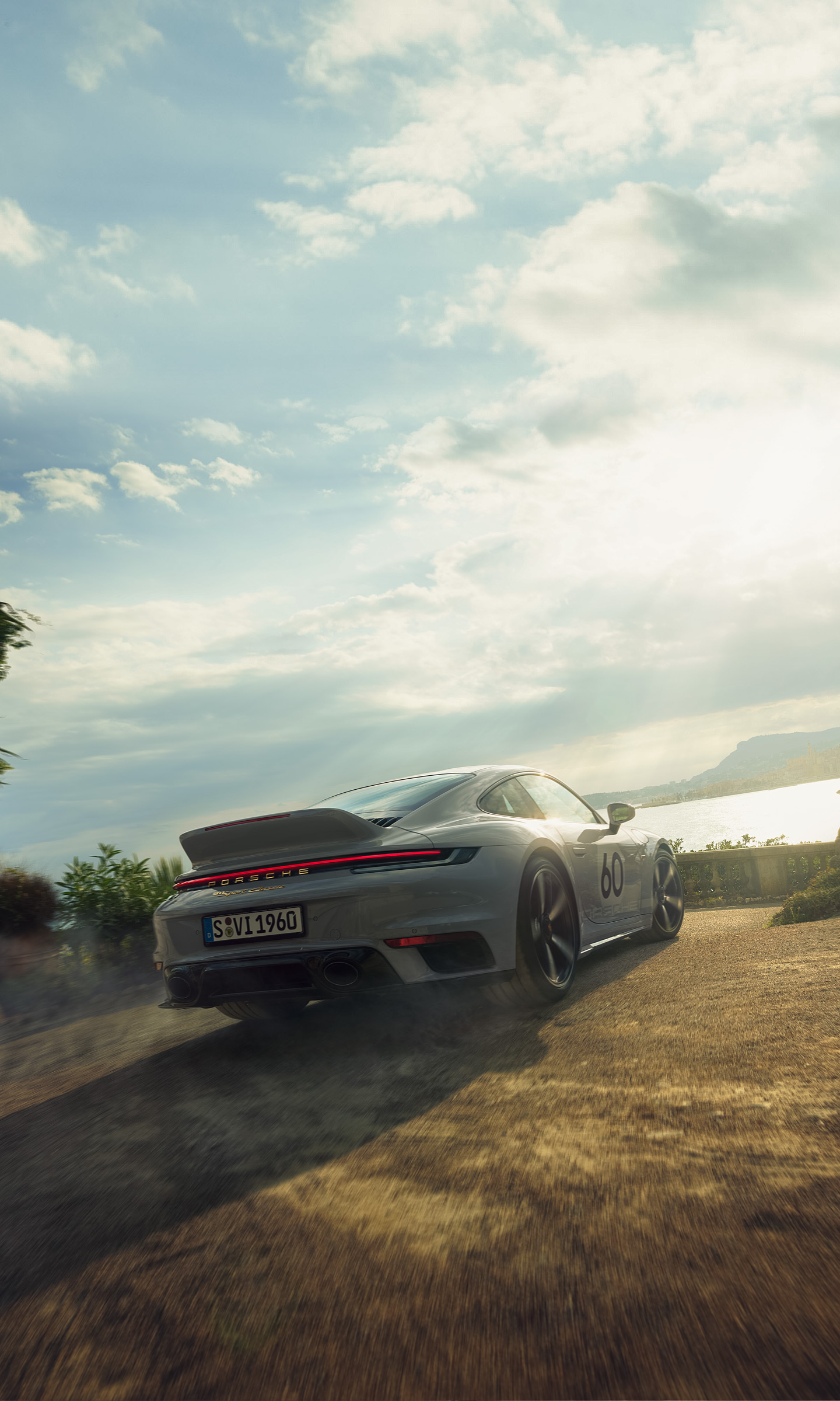 Download 2023 Porsche 911 Sport Classic - Rear Three-Quarter HD Phone Wallpaper 1440x2400 #6