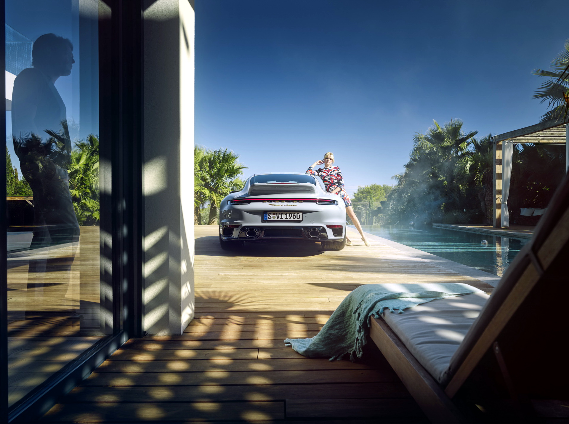 Download 2023 Porsche 911 Sport Classic - Rear HD Wallpaper 1921x1431 #23