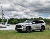 2023 Toyota Sequoia Platinum - Front Three-Quarter Wallpaper 190x150